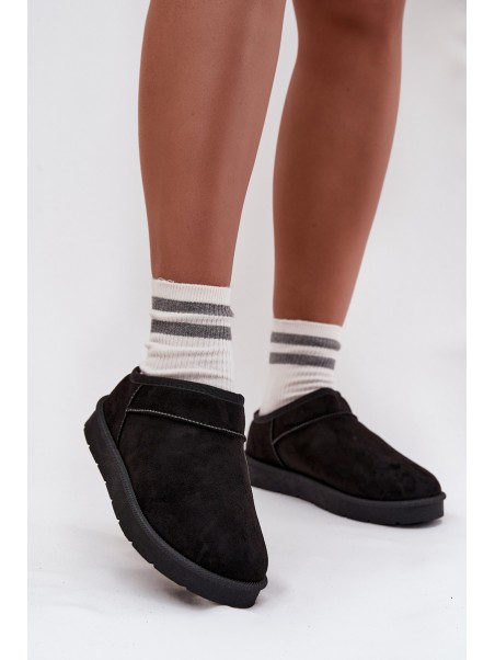 Women's Snow Boots Lined with Fur Black Serenne