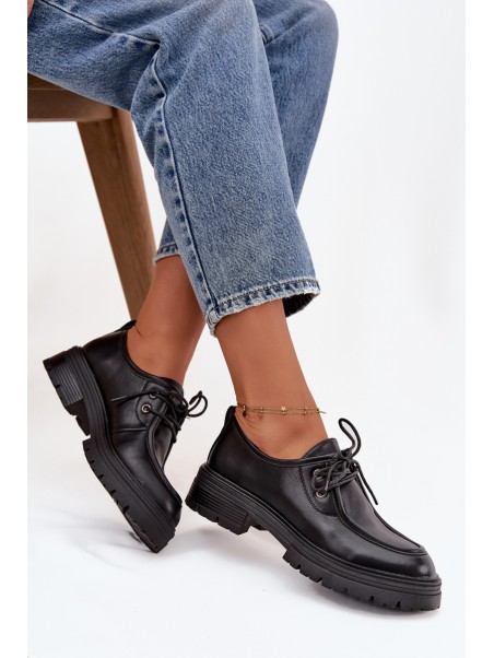 Women's Loafers Made of Eco Leather Black Adrelle