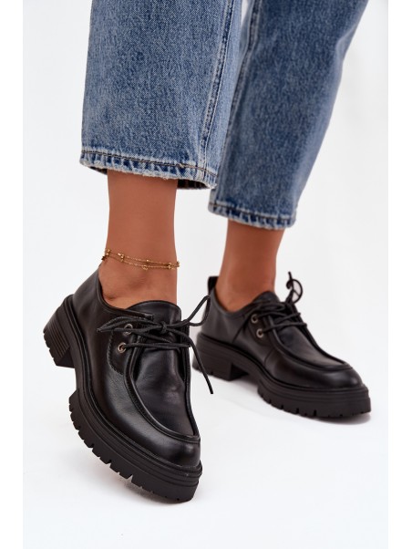 Women's Loafers Made of Eco Leather Black Adrelle