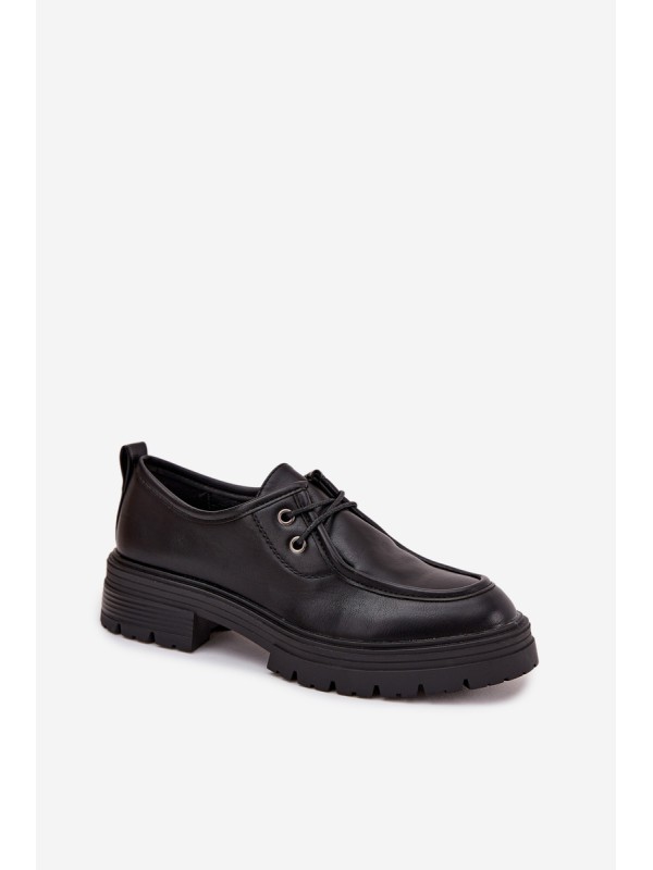 Women's Loafers Made of Eco Leather Black Adrelle