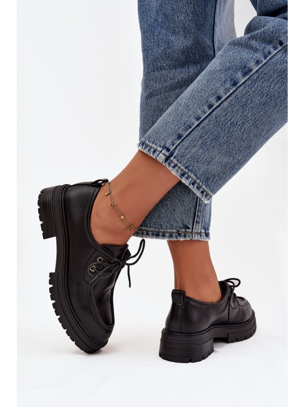 Women's Loafers Made of Eco Leather Black Adrelle