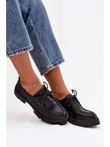 Women's Loafers Made of Eco Leather Black Adrelle