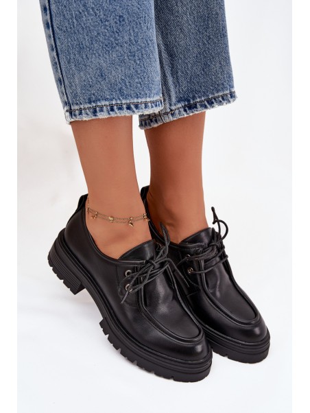 Women's Loafers Made of Eco Leather Black Adrelle