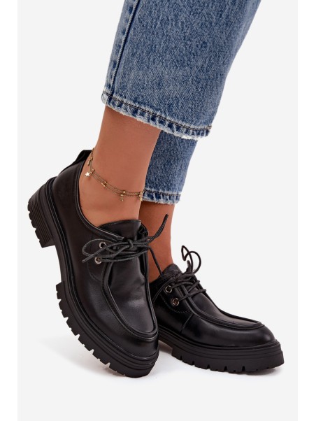 Women's Loafers Made of Eco Leather Black Adrelle