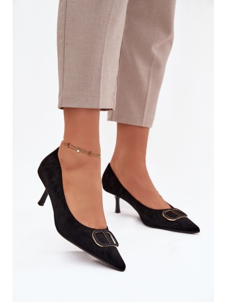 Women's Heels With Decorative Detail Black Amelora