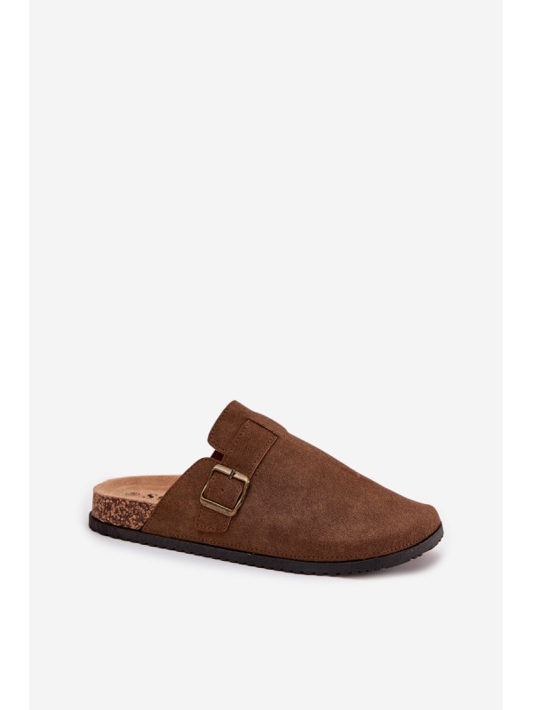 Women's slippers and platform slides with buckle Selio