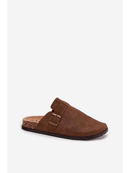 Women's slippers and platform slides with buckle Selio