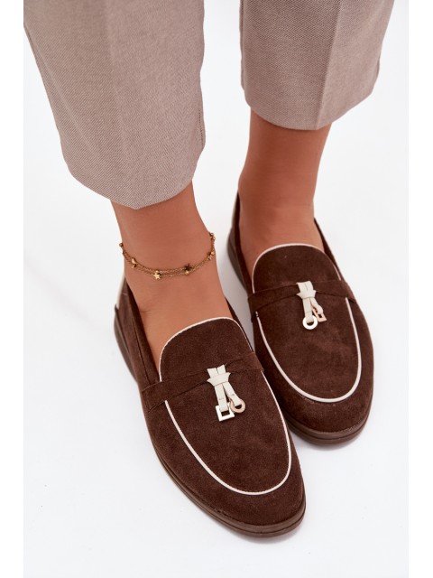 Moccasins Loafers Women's Eco Suede Brown Darwen