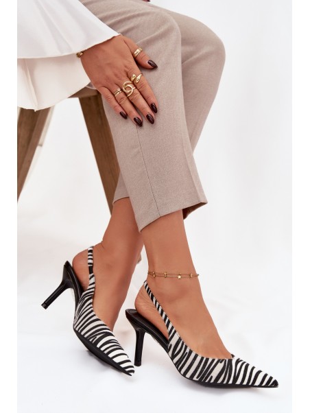 High heel shoes Zebra Phelia