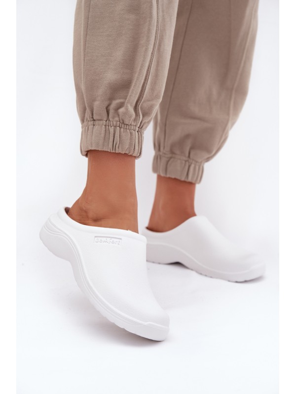 Foam slippers women's white Parissa 2