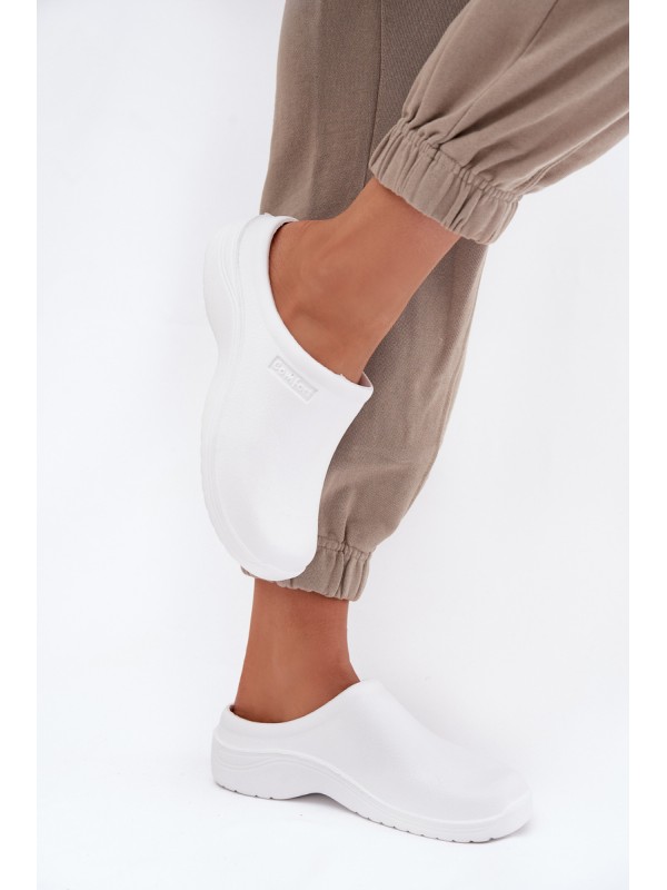 Foam slippers women's white Parissa