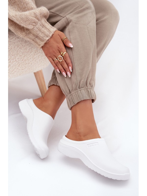 Foam slippers women's white Parissa