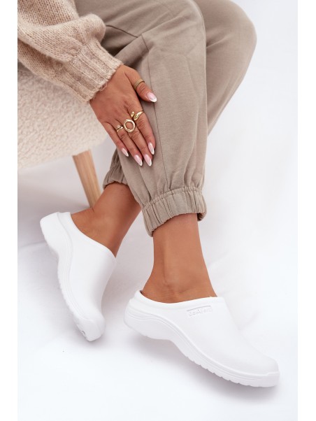 Foam slippers women's white Parissa