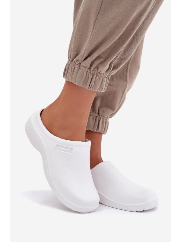 Foam slippers women's white Parissa