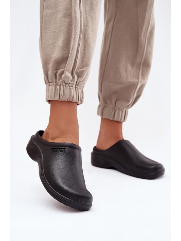 Foam slippers women's black Parissa 2