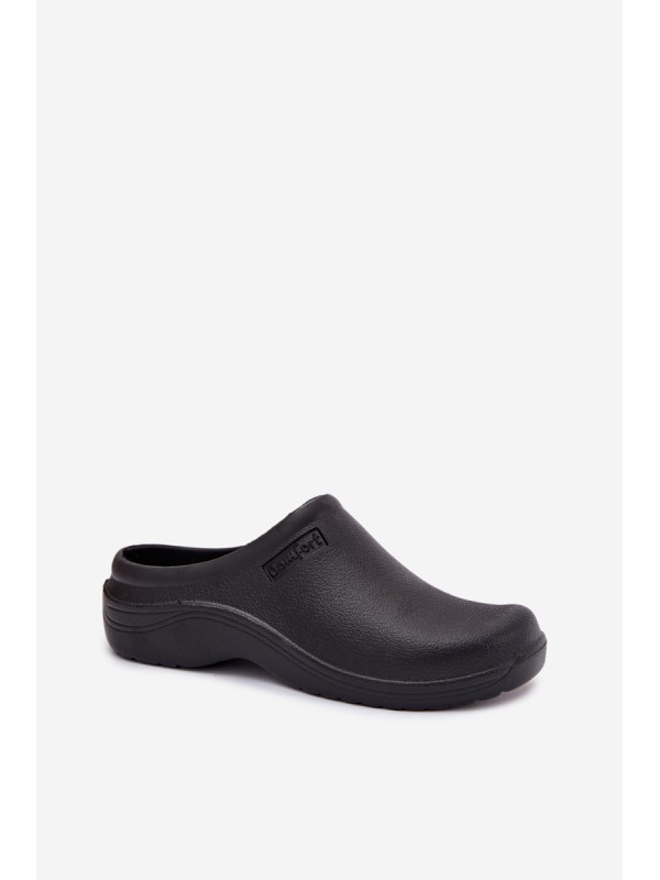 Foam slippers women's black Parissa