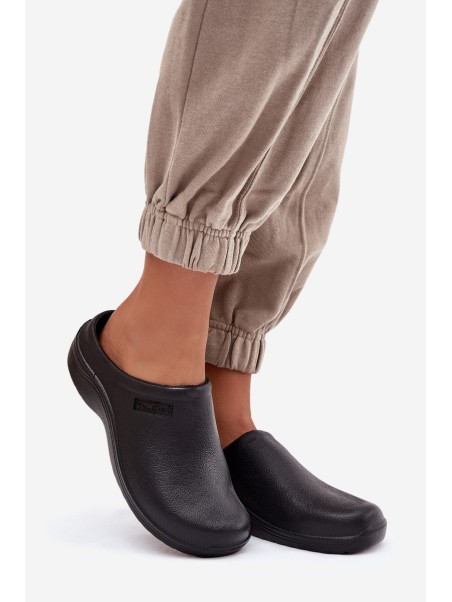 Foam slippers women's black Parissa