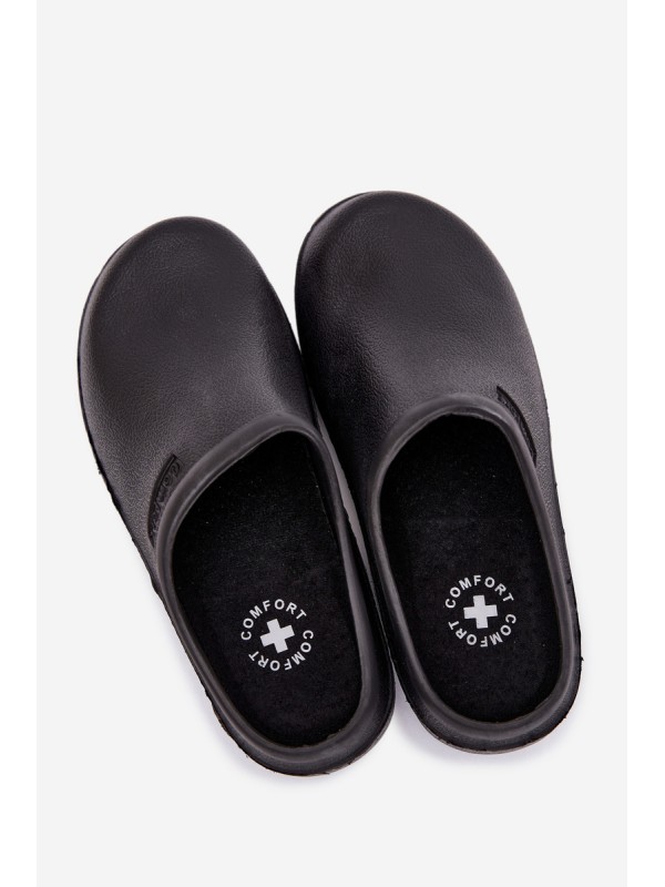 Foam slippers women's black Parissa