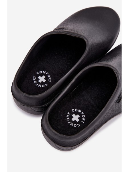 Foam slippers women's black Parissa