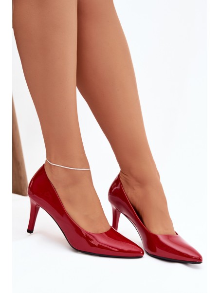 Polished High Heels Sergio Leone 1336 Red