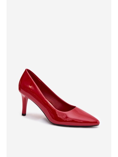 Polished High Heels Sergio Leone 1336 Red