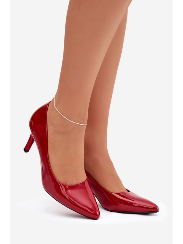 Polished High Heels Sergio Leone 1336 Red