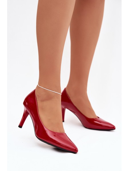 Polished High Heels Sergio Leone 1336 Red