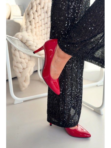 Polished High Heels Sergio Leone 1336 Red