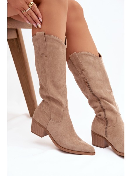 Cowgirl Boots Ladies Khaki Jazelle