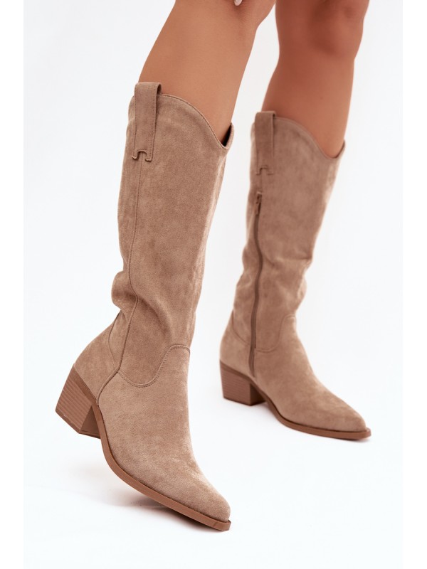 Cowgirl Boots Ladies Khaki Jazelle