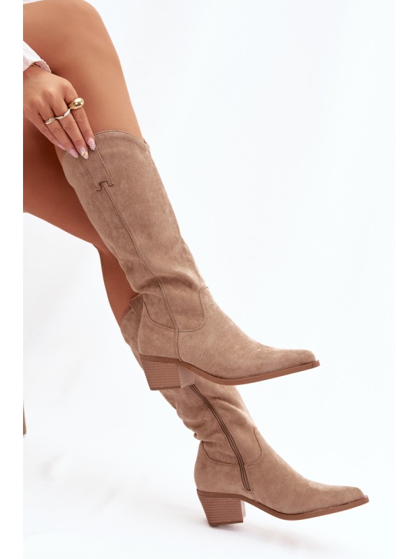 Cowgirl Boots Ladies Khaki Jazelle