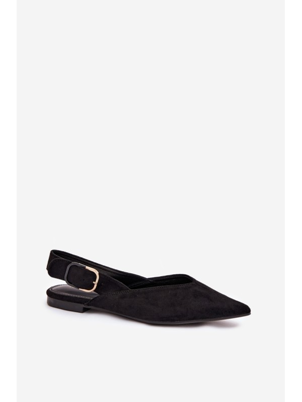 Women's Ballerinas With Buckle Black Tanelia