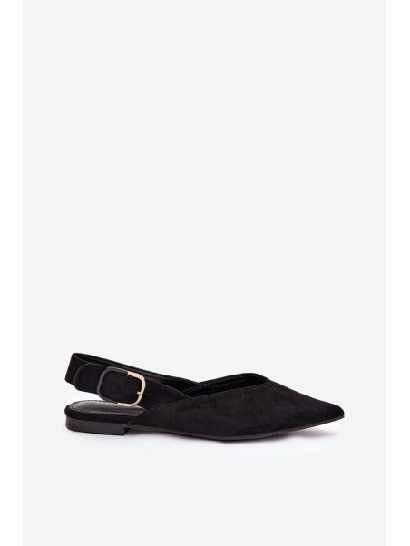 Women's Ballerinas With Buckle Black Tanelia