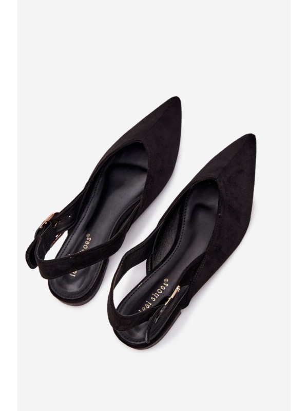 Women's Ballerinas With Buckle Black Tanelia
