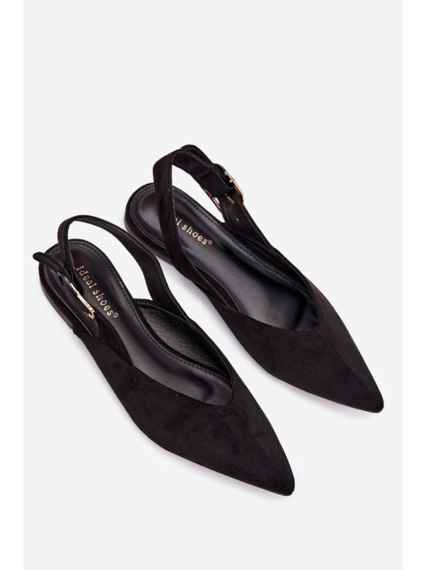 Women's Ballerinas With Buckle Black Tanelia