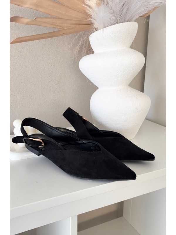 Women's Ballerinas With Buckle Black Tanelia