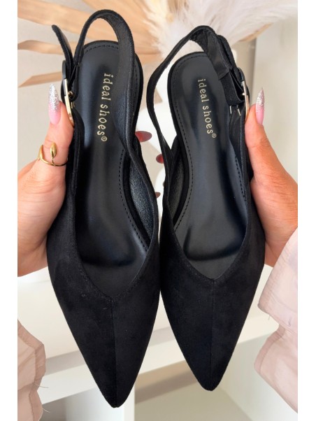 Women's Ballerinas With Buckle Black Tanelia