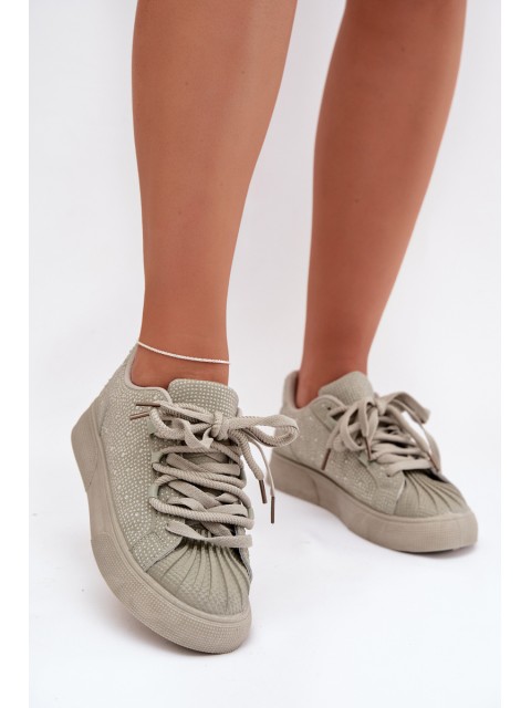 Embellished Women's Sneakers Green Calissea