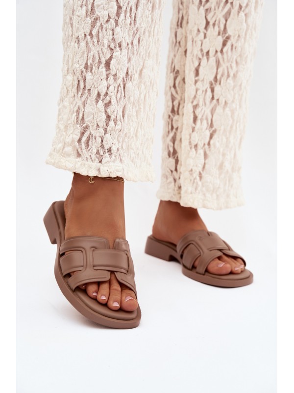Women's Flat Sandals Dark Beige Lorania