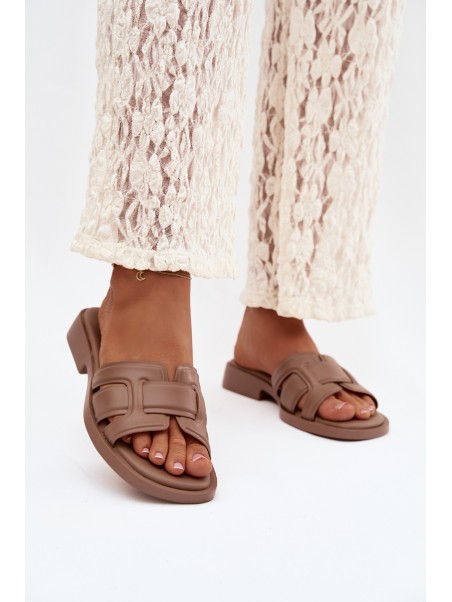 Women's Flat Sandals Dark Beige Lorania