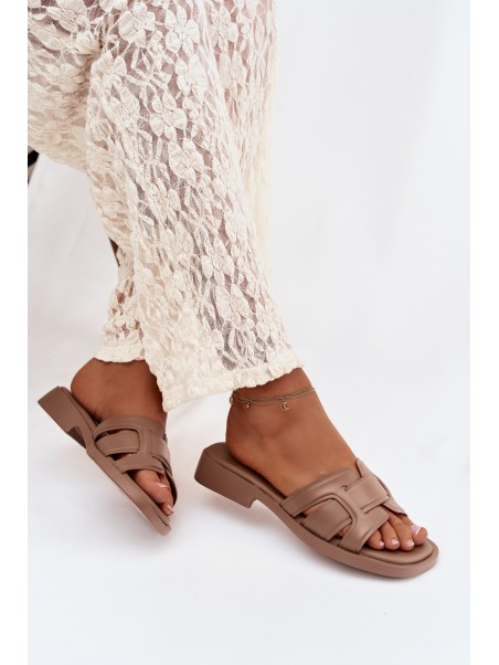 Women's Flat Sandals Dark Beige Lorania