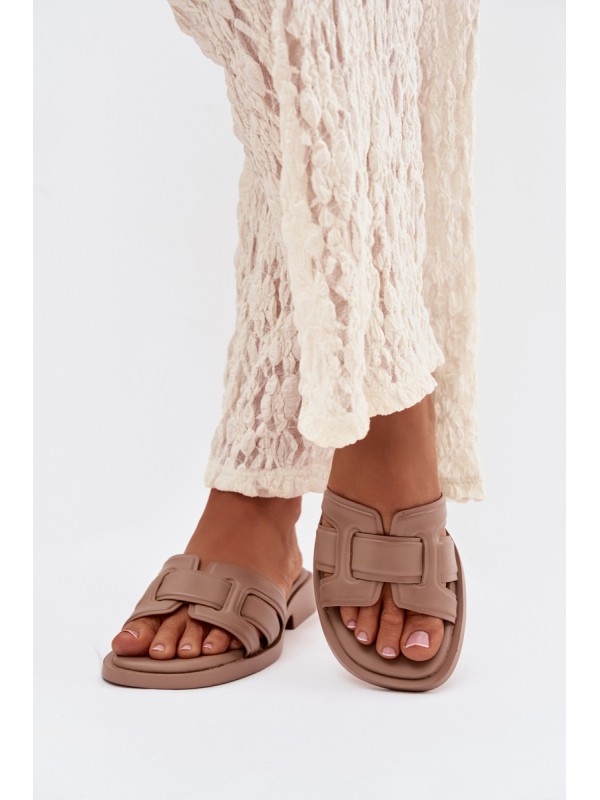Women's Flat Sandals Dark Beige Lorania