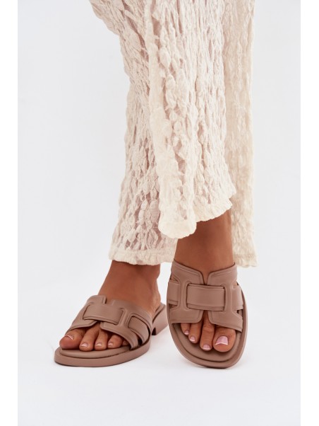 Women's Flat Sandals Dark Beige Lorania