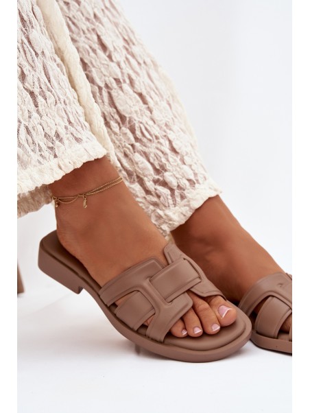 Women's Flat Sandals Dark Beige Lorania