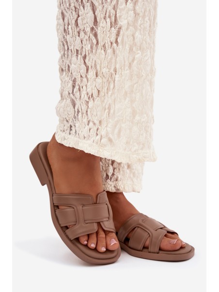 Women's Flat Sandals Dark Beige Lorania