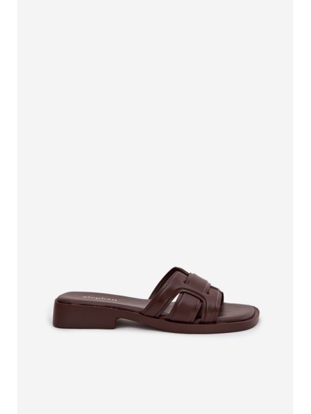Lorania Chocolate Flat Heel Women's Slippers