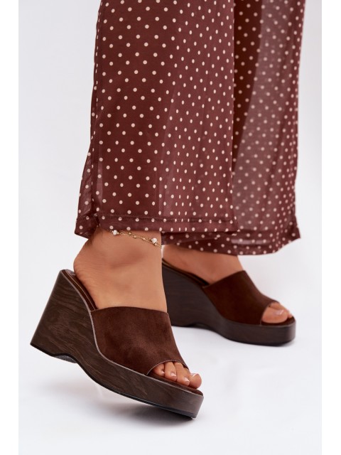 Women's Wedge Sandals Chocolate Ravelia 2