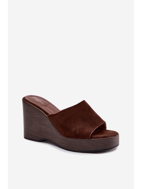 Women's Wedge Sandals Chocolate Ravelia