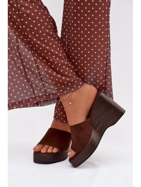 Women's Wedge Sandals Chocolate Ravelia