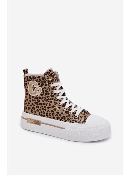 Women's Platform Sneakers Leopard Print Meloria